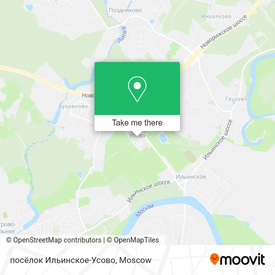 посёлок Ильинское-Усово map