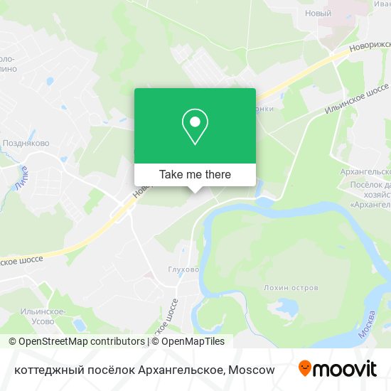 коттеджный посёлок Архангельское map