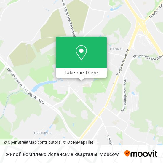 жилой комплекс Испанские кварталы map