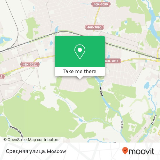 Средняя улица map