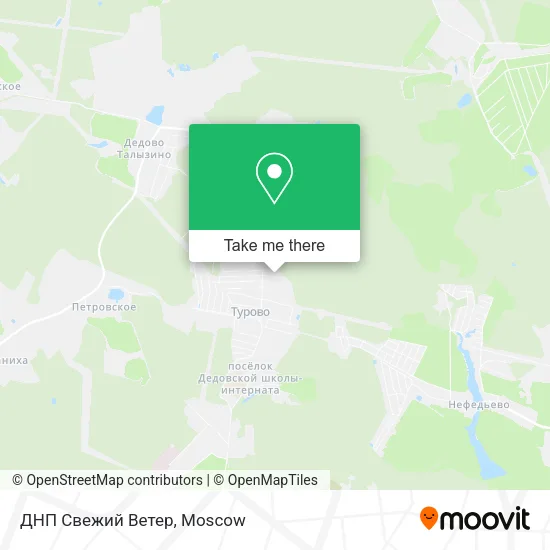 ДНП Свежий Ветер map
