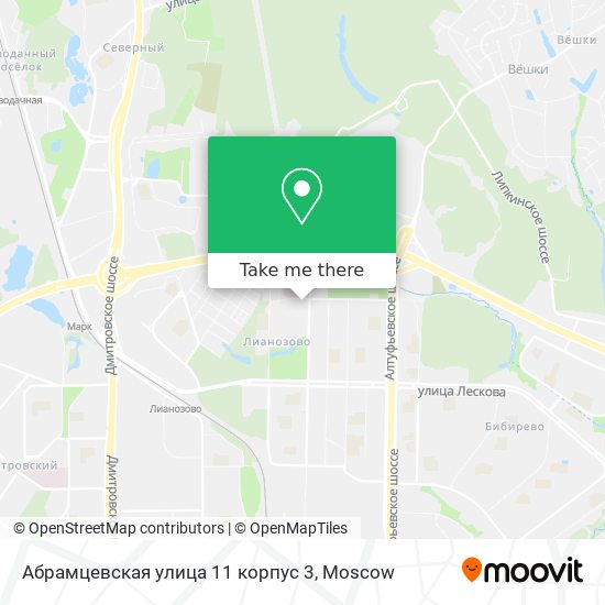 Абрамцевская улица 11 корпус 3 map