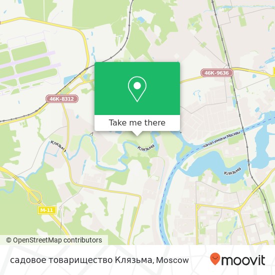 садовое товарищество Клязьма map