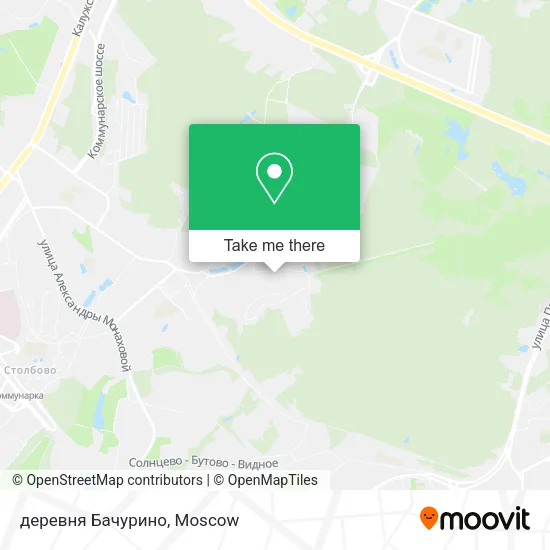 деревня Бачурино map