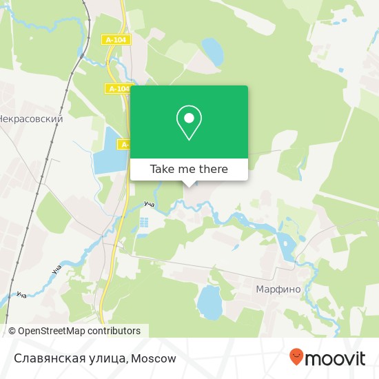 Славянская улица map