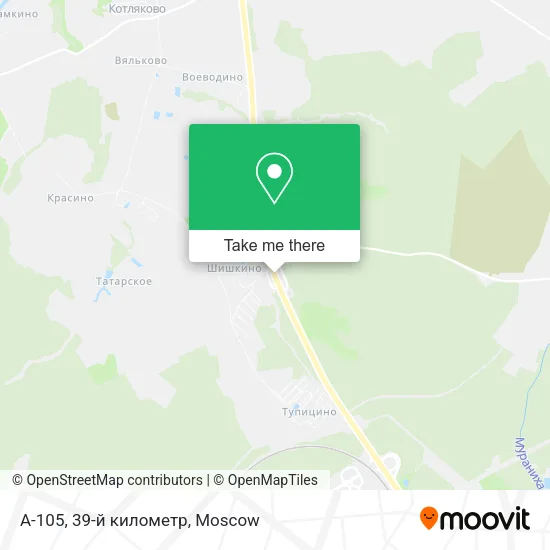 А-105, 39-й километр map