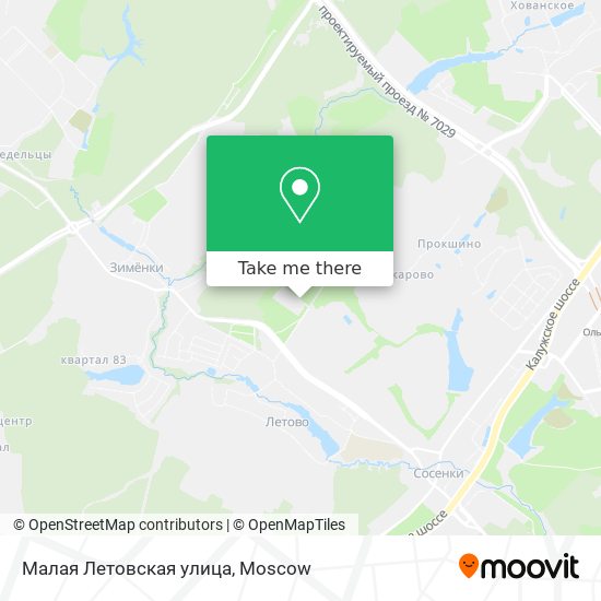 Малая Летовская улица map