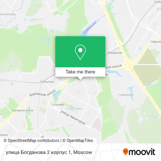 улица Богданова 2 корпус 1 map