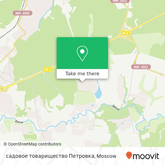 садовое товарищество Петровка map