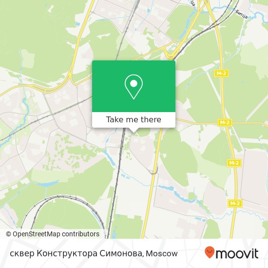 сквер Конструктора Симонова map