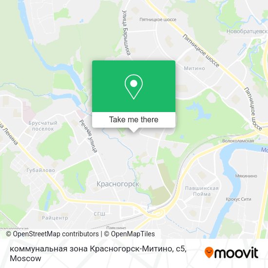 коммунальная зона Красногорск-Митино, с5 map