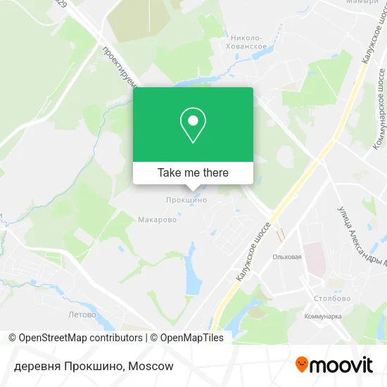 деревня Прокшино map