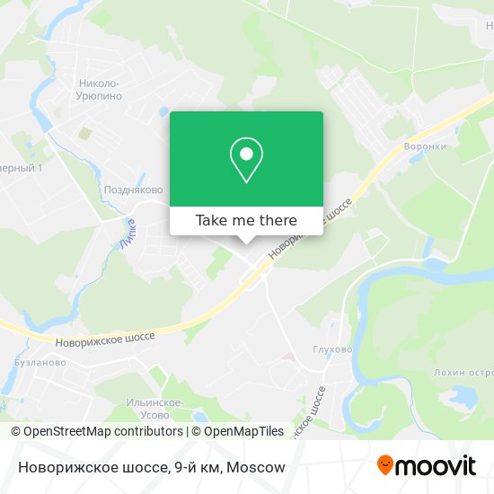 Новорижское шоссе, 9-й км map