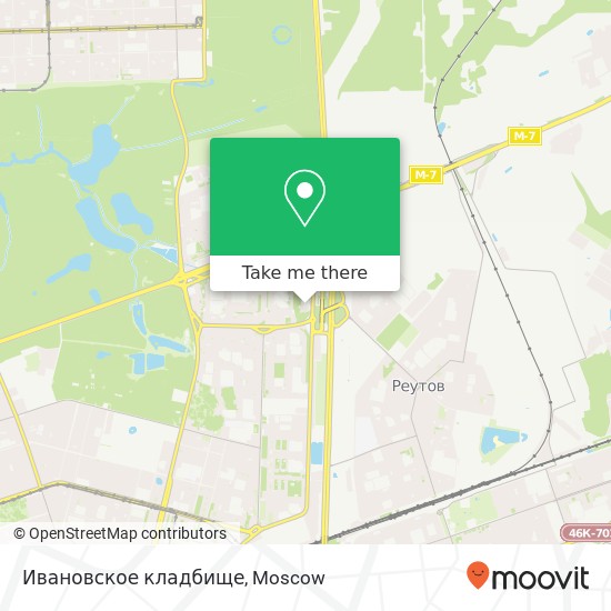 Ивановское кладбище map