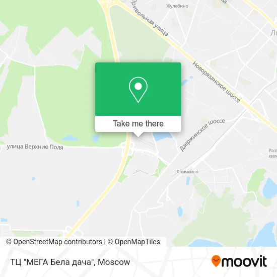 ТЦ "МЕГА Бела дача" map