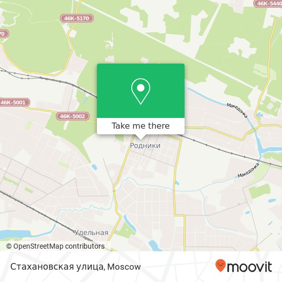 Стахановская улица map