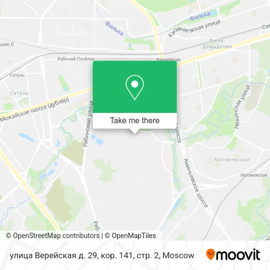 улица Верейская д. 29, кор. 141, стр. 2 map
