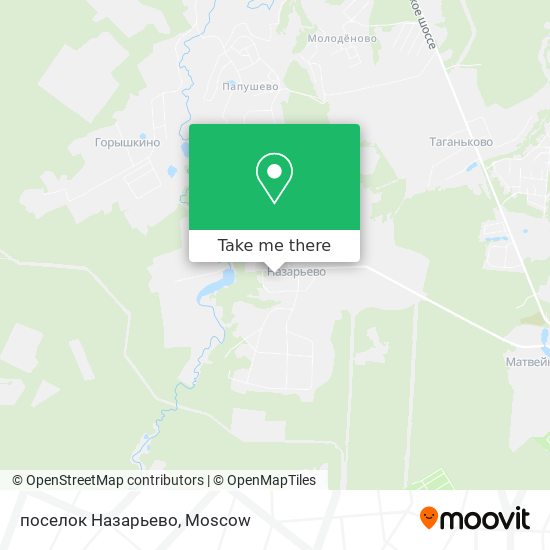 поселок Назарьево map