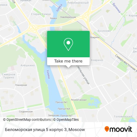Беломорская улица 5 корпус 3 map