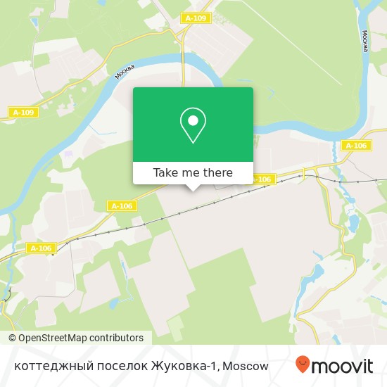 коттеджный поселок Жуковка-1 map