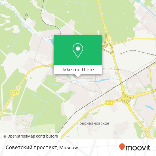 Советский проспект map