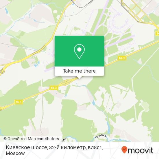 Киевское шоссе, 32-й километр, вл8с1 map