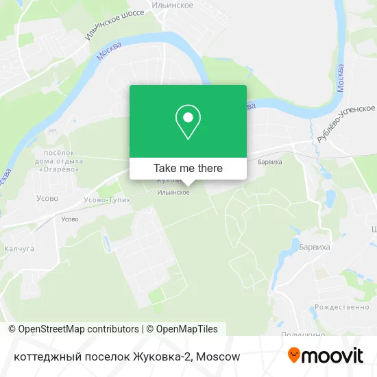 коттеджный поселок Жуковка-2 map