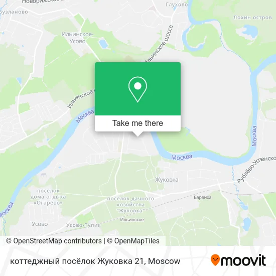 коттеджный посёлок Жуковка 21 map