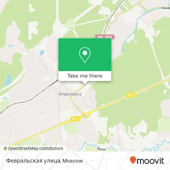 Февральская улица map