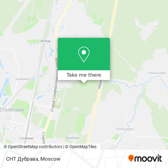 СНТ Дубрава map