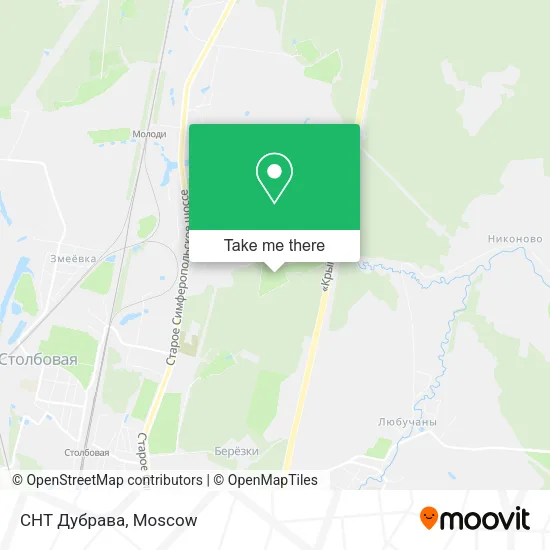 СНТ Дубрава map