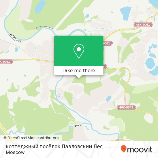 коттеджный посёлок Павловский Лес map