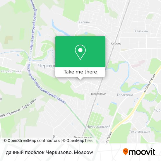дачный посёлок Черкизово map