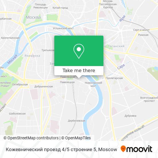 Кожевнический проезд 4 / 5 строение 5 map