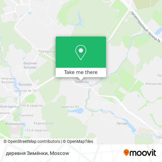 деревня Зимёнки map