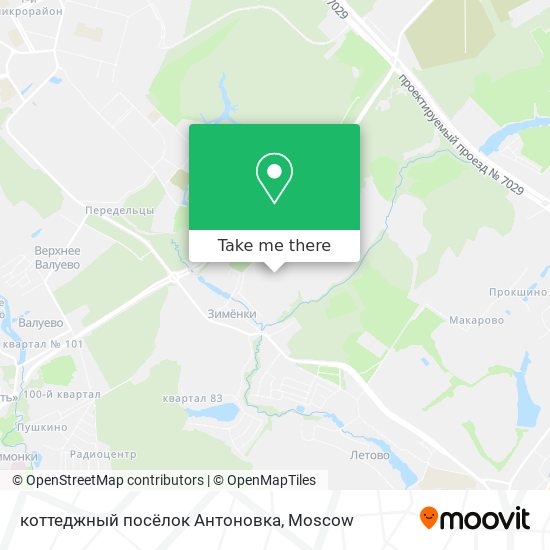 коттеджный посёлок Антоновка map