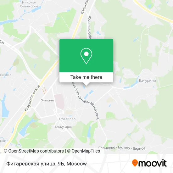 Фитарёвская улица, 9Б map