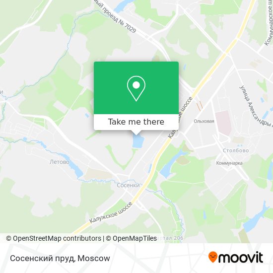 Сосенский пруд map