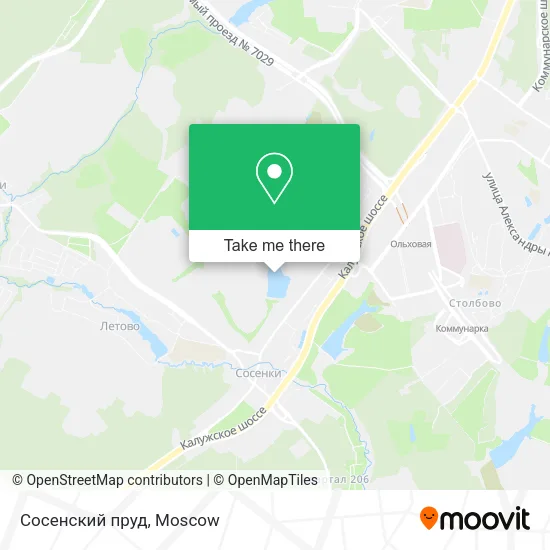 Сосенский пруд map