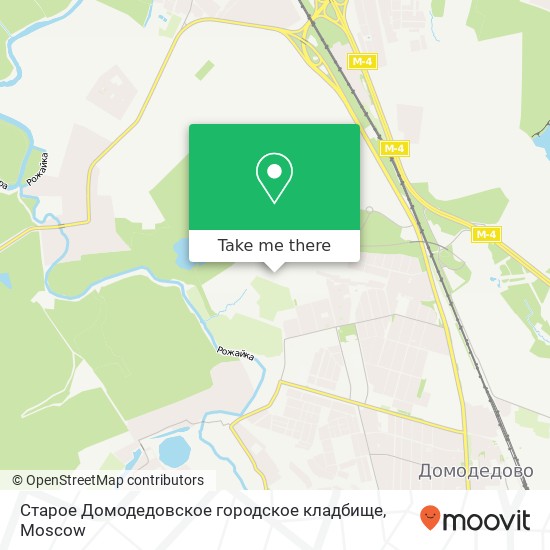 Старое Домодедовское городское кладбище map