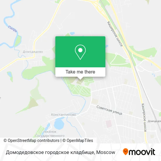 Домодедовское городское кладбище map