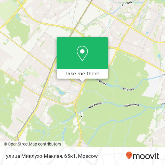 улица Миклухо-Маклая, 65к1 map