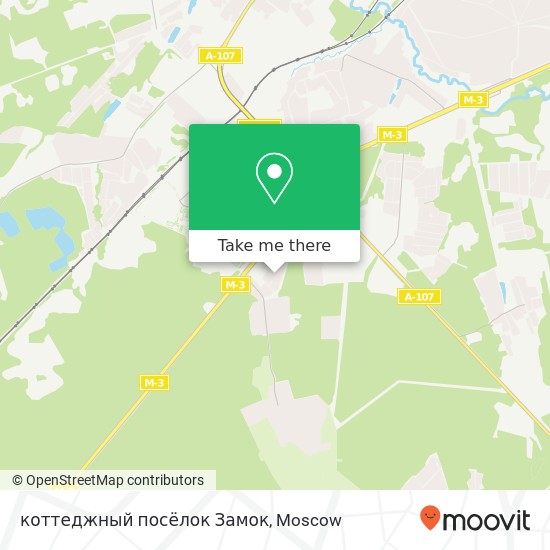 коттеджный посёлок Замок map