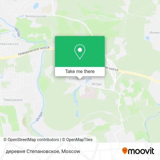 деревня Степановское map