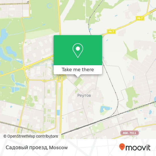 Садовый проезд map