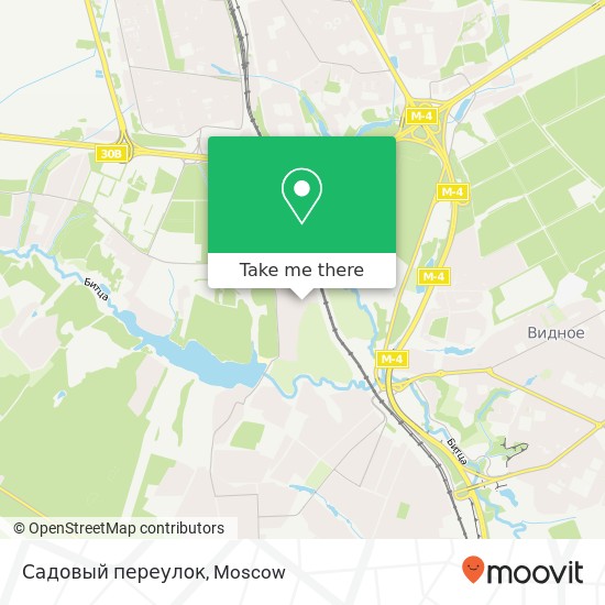 Садовый переулок map