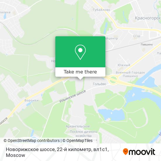 Новорижское шоссе, 22-й километр, вл1с1 map
