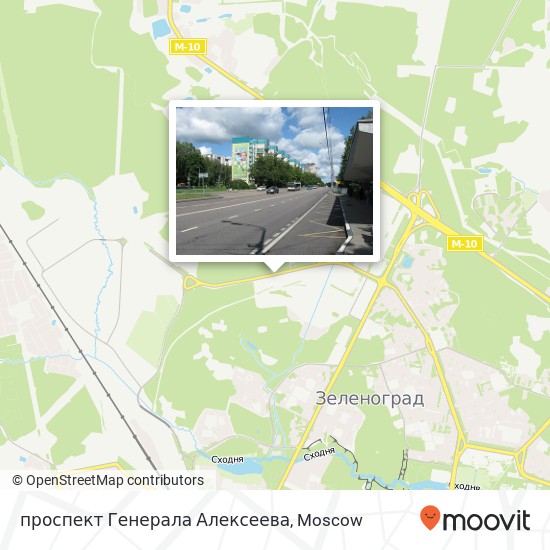 проспект Генерала Алексеева map