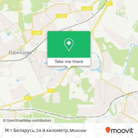 М-1 Беларусь, 24-й километр map