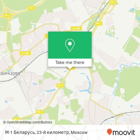 М-1 Беларусь, 23-й километр map